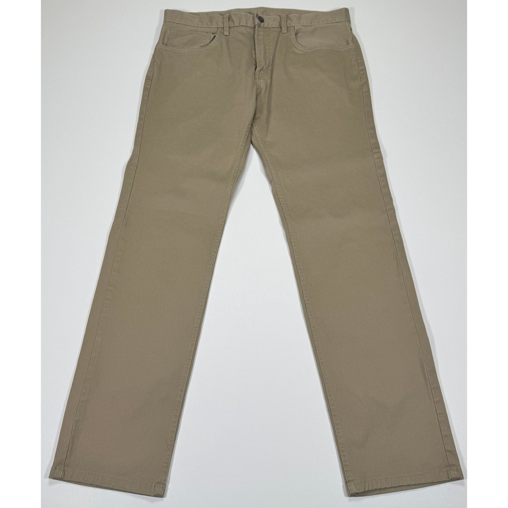 Brooks Brothers Red Fleece Micro Corduroy Pants Mens W34 L32 Khaki Stretch Chino